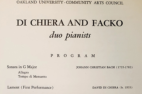 Original program for 