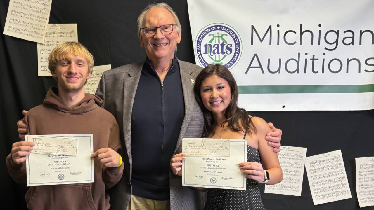 Phillip Lupas, Professor John-Paul White, and Avery Linden