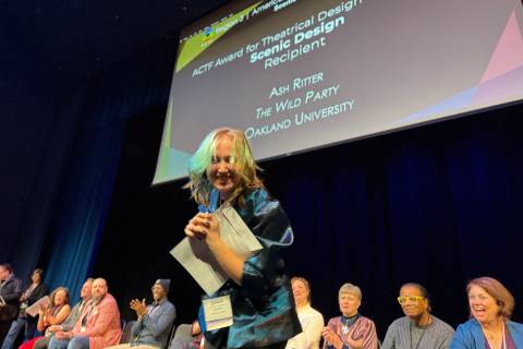 OU student Ash Ritter receives award at KCACTF