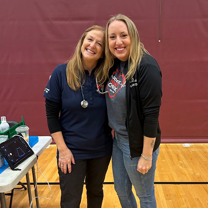 Lesley Sleeman with Ilana Kutinsky