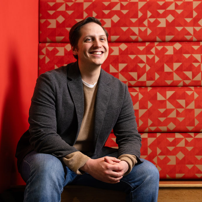 Man sitting on bench