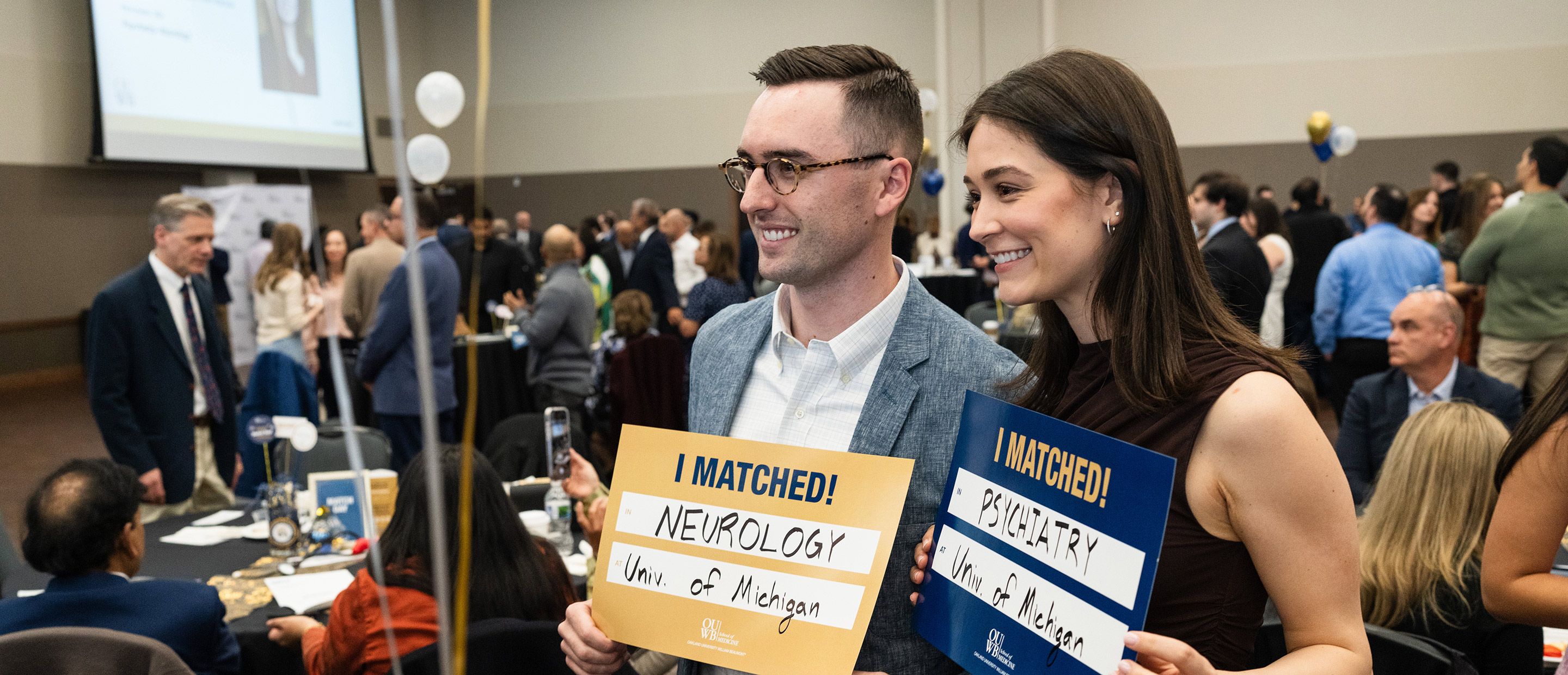 An image of students on match day