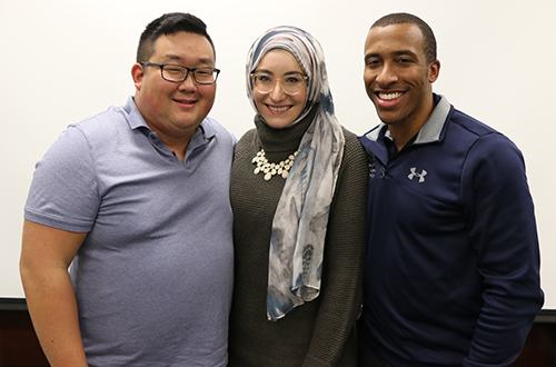 An image of three OUWB alumni