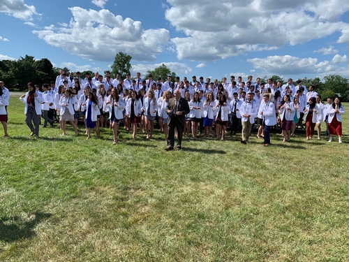 An image of the Class of 2023 after a group photo