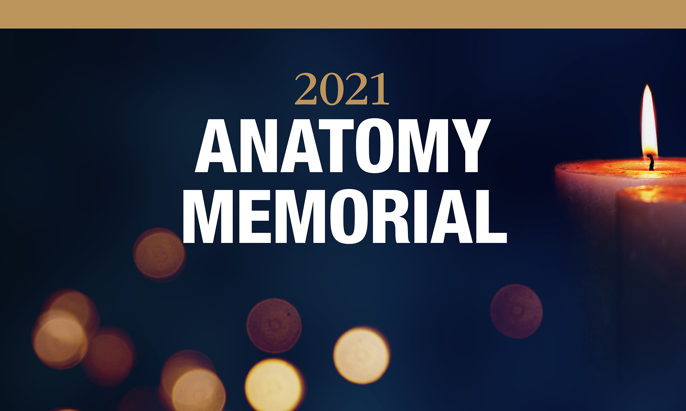 An image of a sign advertising the 2021 anatomy memorial