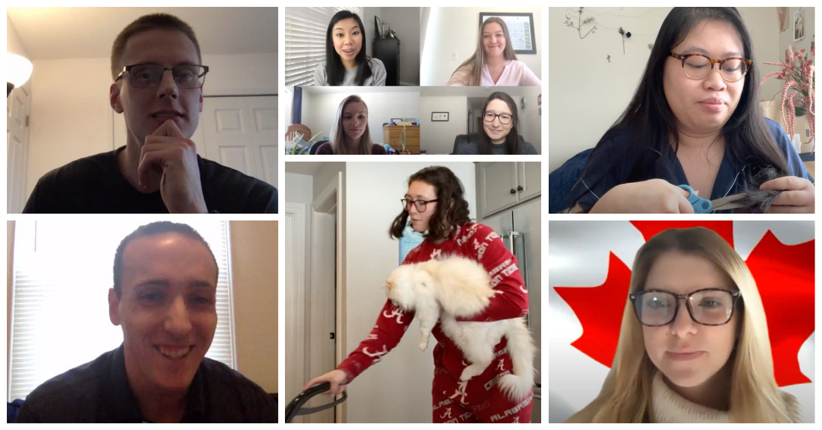 An image showing various screenshots from the fundraisers