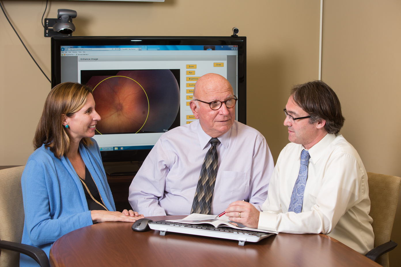 An image of Dr. Trese and colleagues