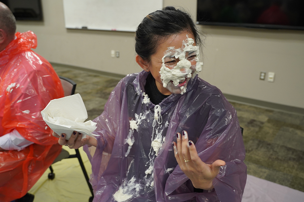 An image from the Pie-A-PIG event