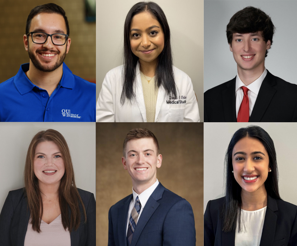 An image of the six outstanding students