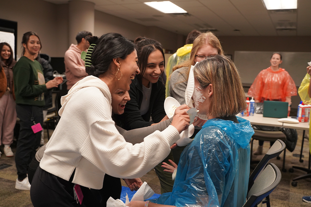 An image from the 2023 Pie-A-PIG event