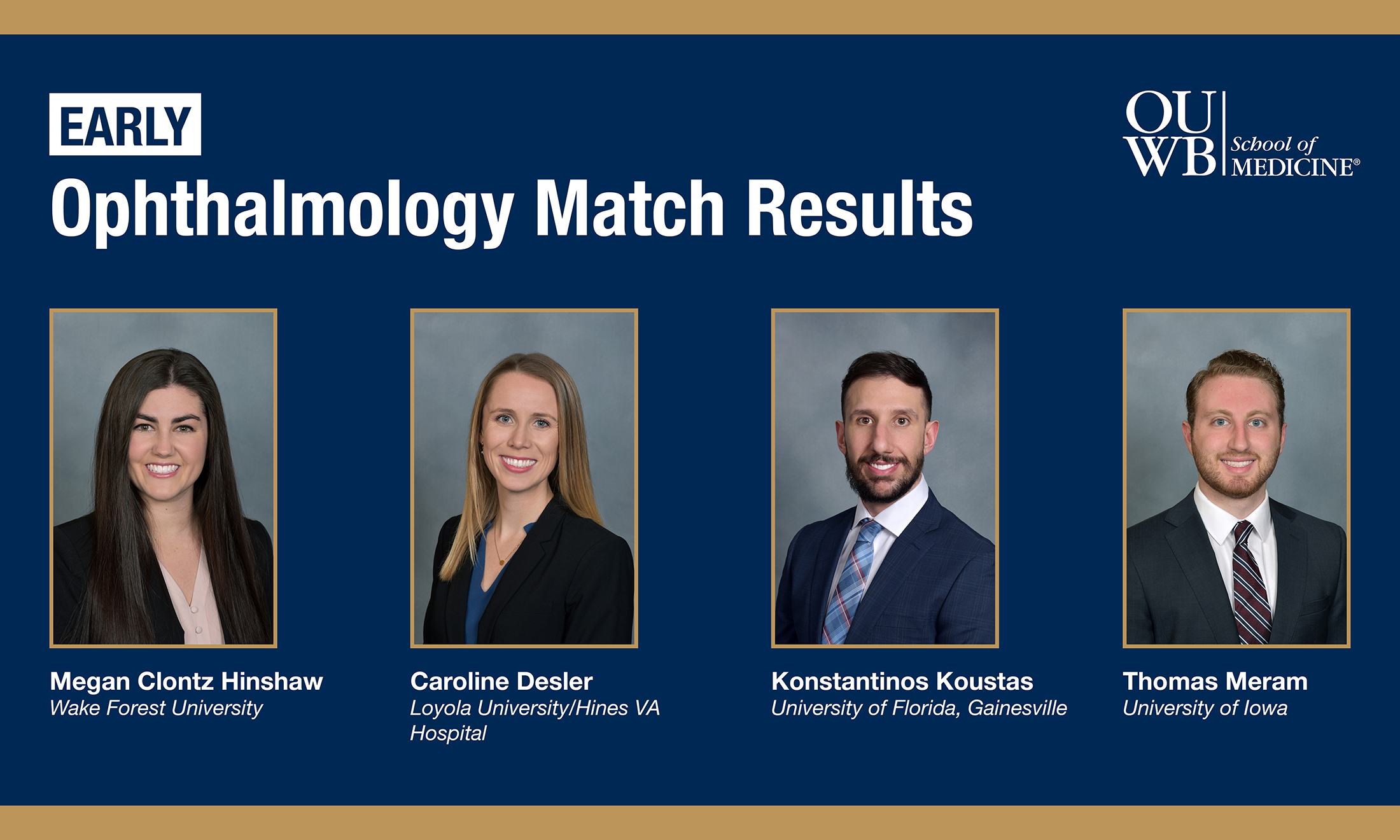 An image of students who matched early