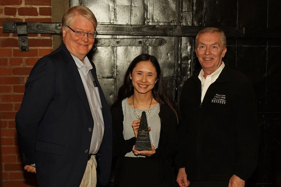 An image of Dr. Toates and the award