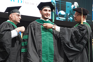 An image of Dr. Abbas at the 2023 OUWB Commencement