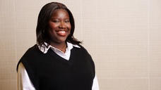 Fatoumata Samb smiling and posing for a photo