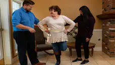 An instructor teaching a HOP-UP-PT class