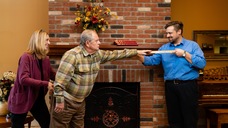 Drs. Chris Wilson and Sara Arena working with a client on mobility